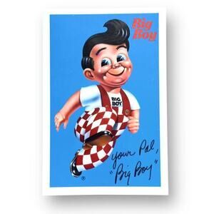 TJ’s Big Boy Diner Vintage Mother’s Day Advertising Postcard Bob’s Franchise